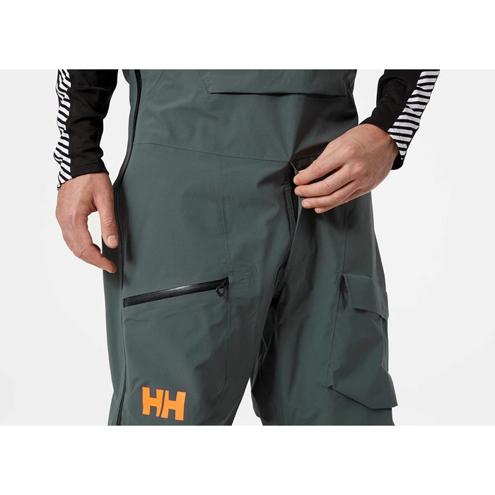 Pantalons De Ski Helly Hansen Ridge Infinity Bib Homme Grise | 6270-HFOLP