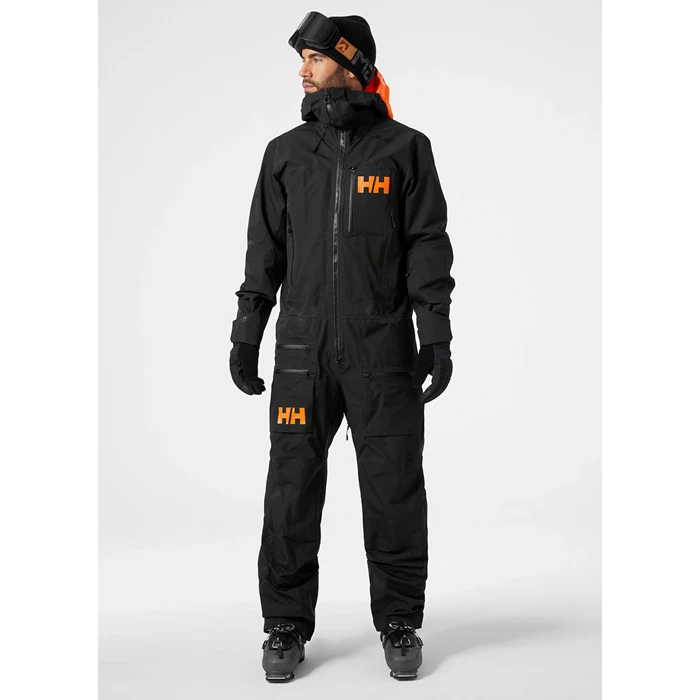 Pantalons De Ski Helly Hansen Ullr Chugach Infinity Powder Suit Homme Noir | 1580-CTLMG