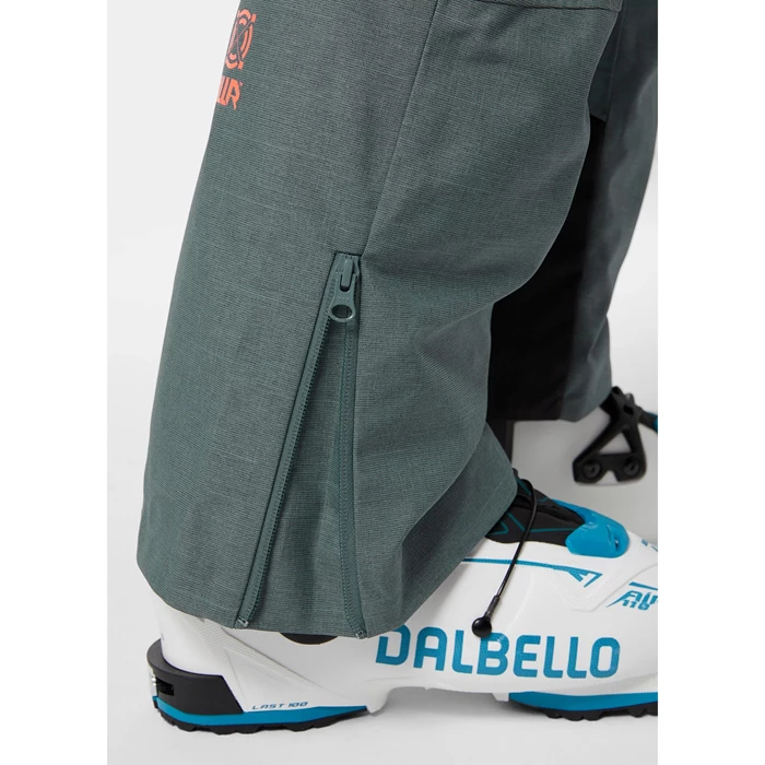 Pantalons De Ski Helly Hansen W Powderqueen Bib Femme Grise | 3945-POFKA