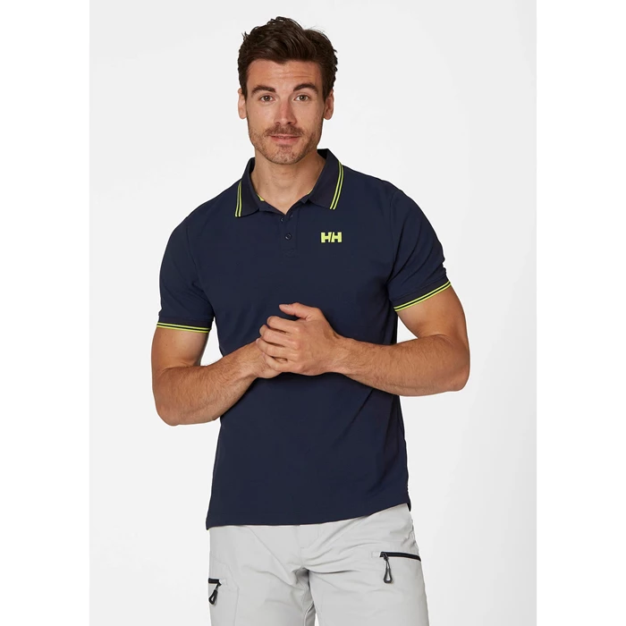 Polos Helly Hansen Kos Homme Bleu Marine Vert Clair | 2147-MDPWC