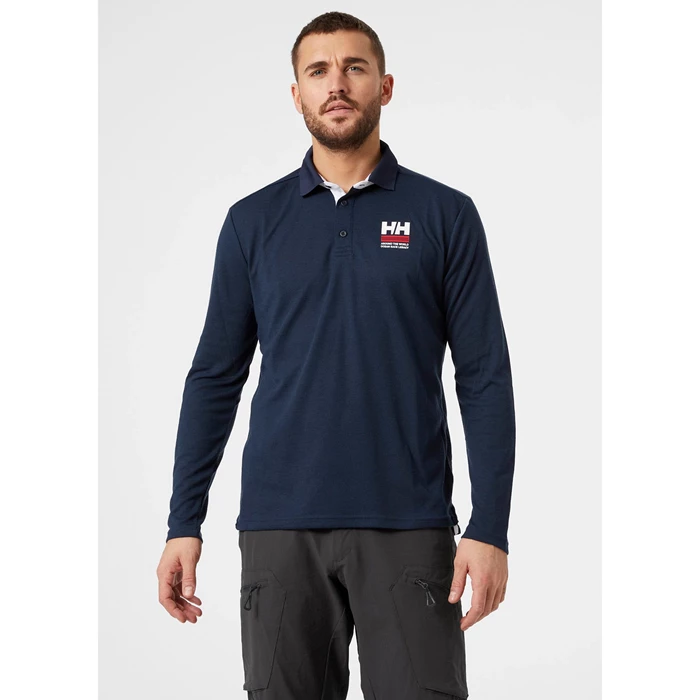 Polos Helly Hansen Skagen Quickdry Rugger Homme Bleu Marine | 0173-ZYEUK