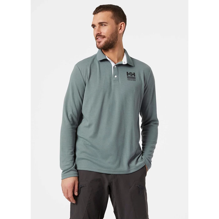 Polos Helly Hansen Skagen Quickdry Rugger Homme Grise | 5418-CGSET