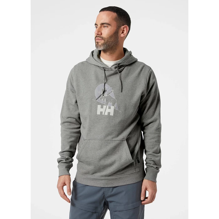 Sweats Helly Hansen F2f Organic Cottonhooded Homme Grise | 3084-ZWAXF