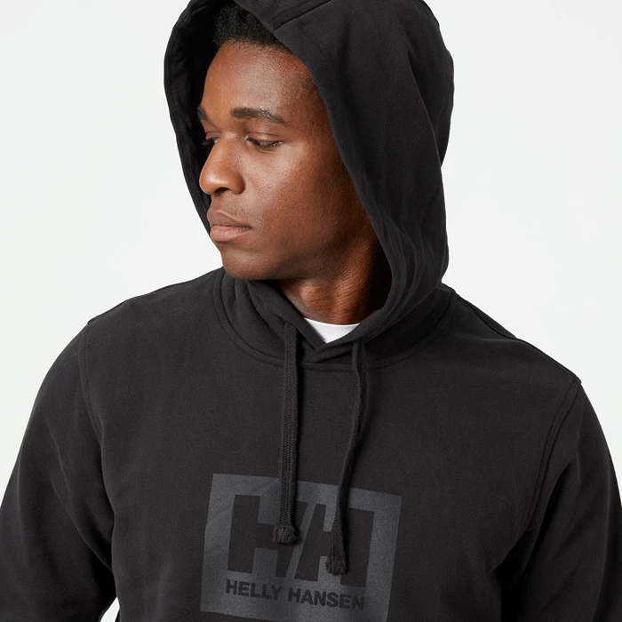 Sweats Helly Hansen Hh Boxhooded Homme Noir | 6045-DVBZO