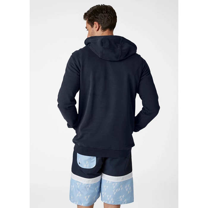 Sweats Helly Hansen Hh Logo Encapuchonné Homme Bleu Marine | 6081-BLNMH