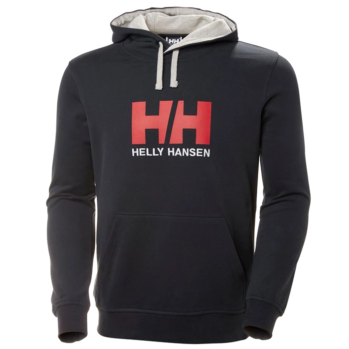 Sweats Helly Hansen Hh Logo Encapuchonné Homme Bleu Marine | 6081-BLNMH