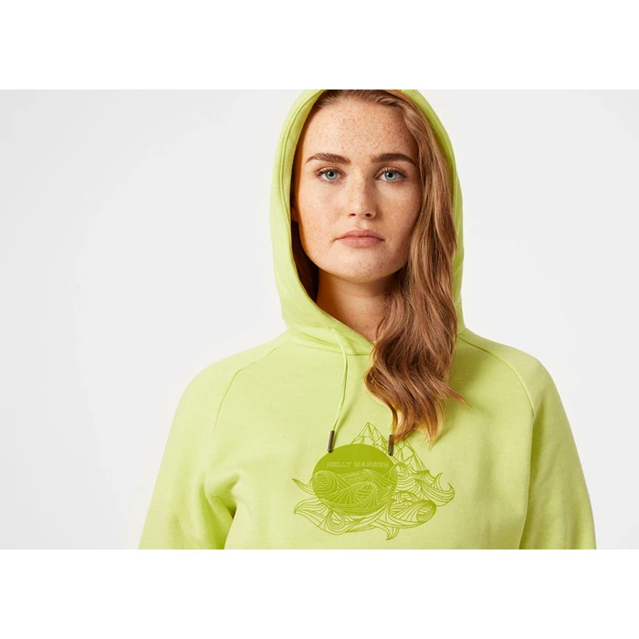 Sweats Helly Hansen W F2f Organic Cottonhooded Femme Jaune | 7958-OWJFB