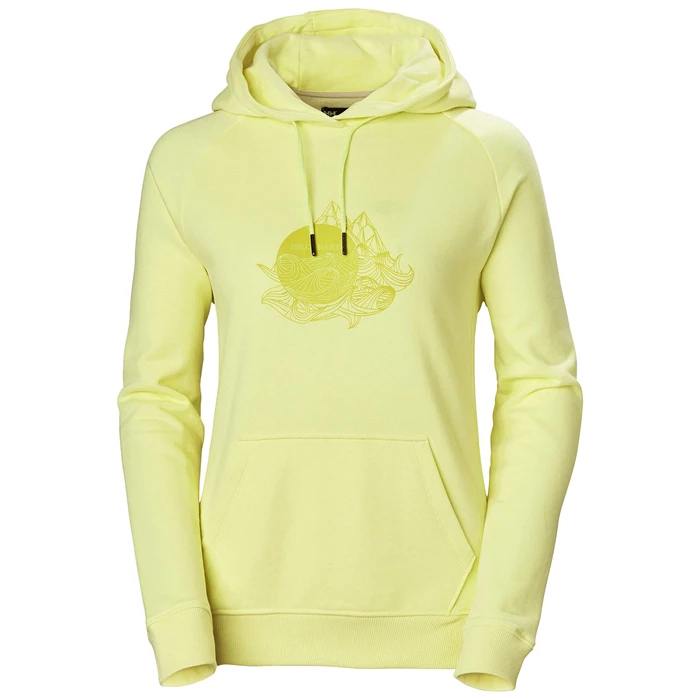 Sweats Helly Hansen W F2f Organic Cottonhooded Femme Jaune | 7958-OWJFB