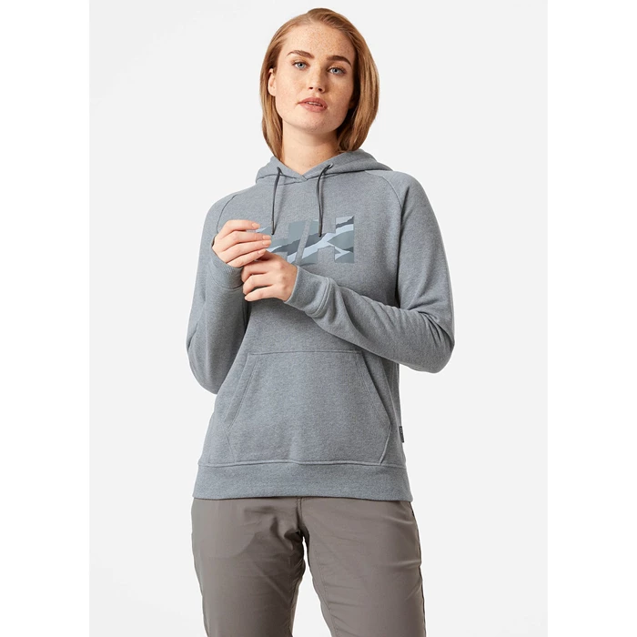 Sweats Helly Hansen W F2f Organic Cottonhooded Femme Grise | 8369-ADKMQ