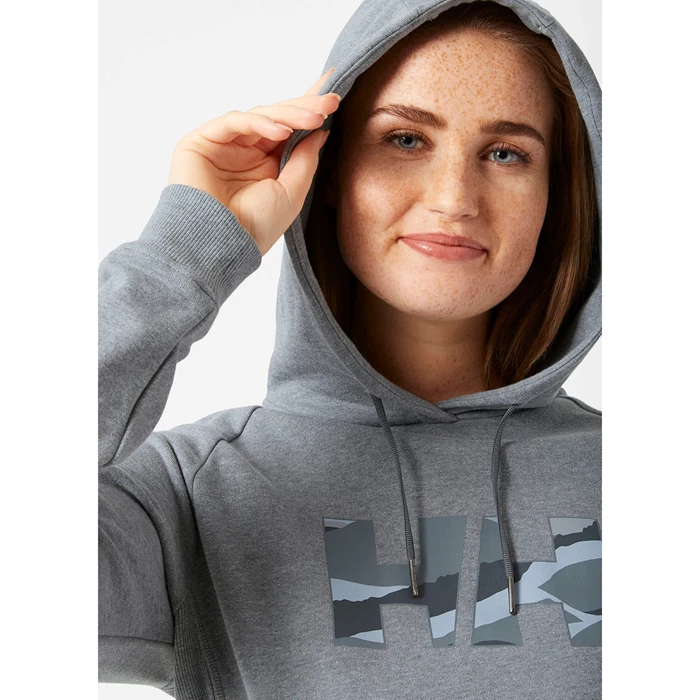 Sweats Helly Hansen W F2f Organic Cottonhooded Femme Grise | 8369-ADKMQ