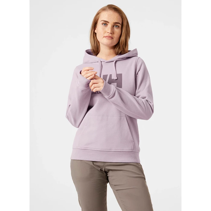 Sweats Helly Hansen W Hh Logo Encapuchonné Femme Grise | 6758-WMALZ