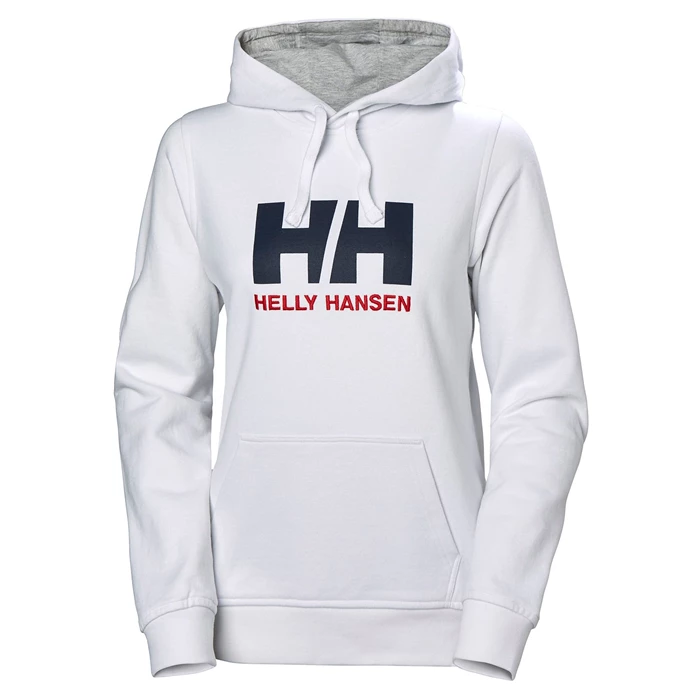 Sweats Helly Hansen W Hh Logo Encapuchonné Femme Blanche | 6849-OKBHM