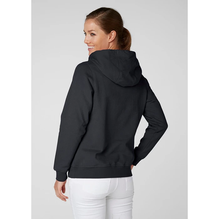 Sweats Helly Hansen W Hh Logo Encapuchonné Femme Bleu Marine | 7158-KQUNM