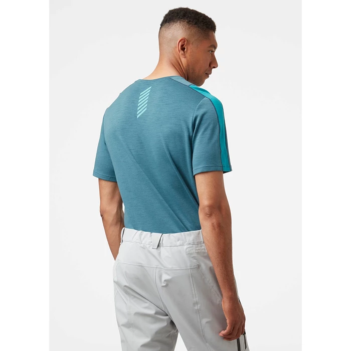 T Chemises Helly Hansen Lifa Merino Legere Homme Turquoise | 6741-TBYLU