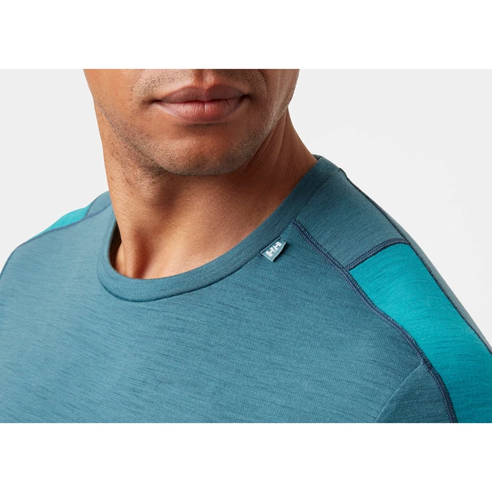 T Chemises Helly Hansen Lifa Merino Legere Homme Turquoise | 6741-TBYLU