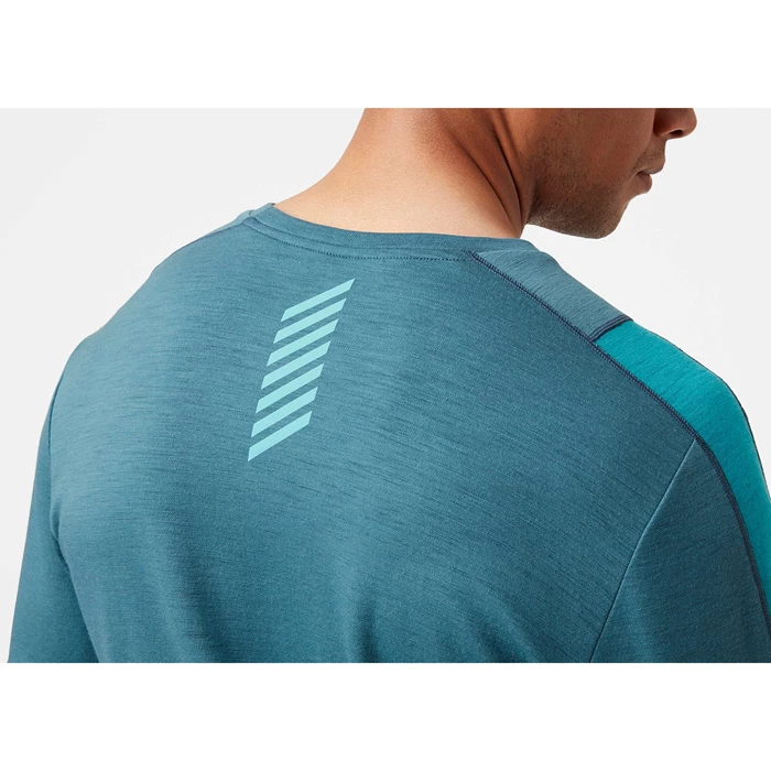 T Chemises Helly Hansen Lifa Merino Legere Homme Turquoise | 6741-TBYLU