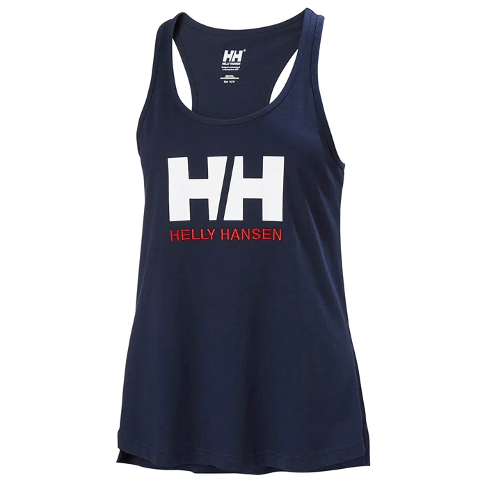 T Chemises Helly Hansen W Hh Logo Singlet Femme Bleu Marine | 8127-HPXRG