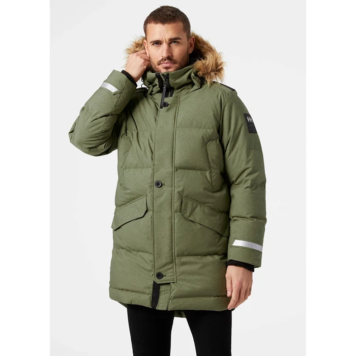 Vestes D'hiver Helly Hansen Barents Homme Grise Vert | 3825-ZVXAF