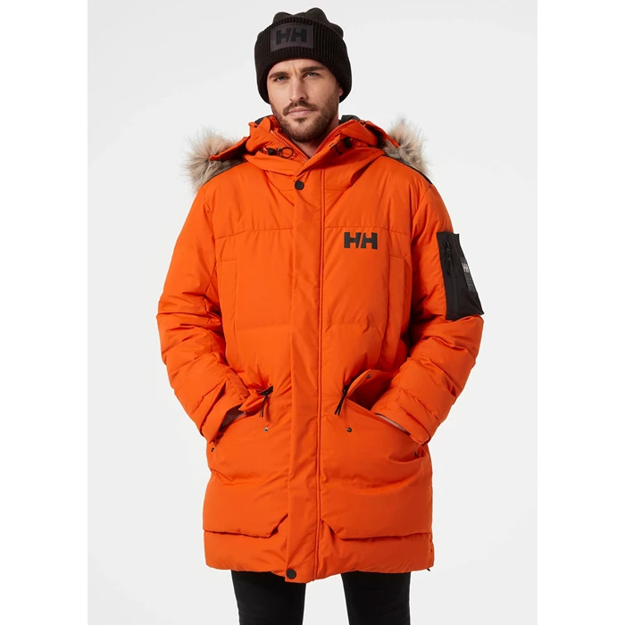 Vestes D'hiver Helly Hansen Bouvet Homme Rouge Orange | 7430-FQLGA