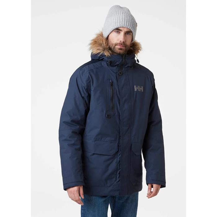 Vestes D'hiver Helly Hansen Svalbard Homme Bleu Marine | 9142-HEJIR