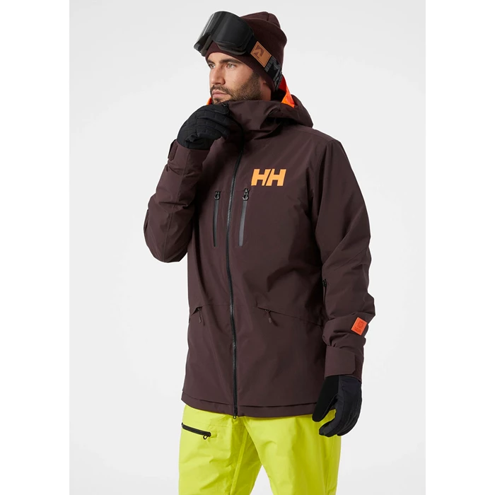 Vestes De Ski Helly Hansen Garibaldi Infinity Homme Grise Marron | 6794-NGDYJ