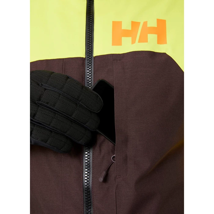 Vestes De Ski Helly Hansen Straightline Lifaloft 2.0 Homme Grise Marron | 6539-XCSMW