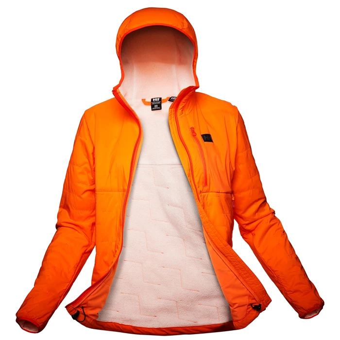 Vestes De Ski Helly Hansen W Lifaloft Air Encapuchonné Femme Orange Blanche | 8792-YENWM