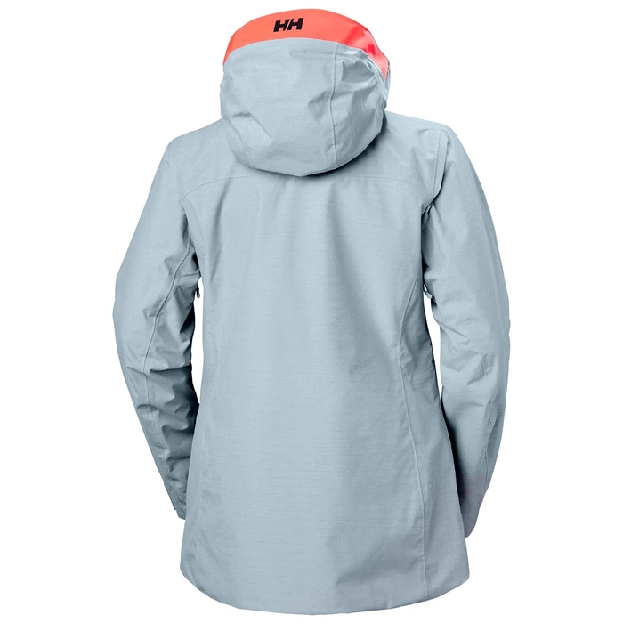 Vestes De Ski Helly Hansen W Powderqueen 3.0 Femme Bleu Grise | 0823-XELCT