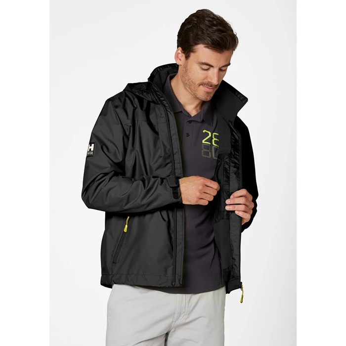 Vestes De Voile Helly Hansen Crew Encapuchonné Couche Intermédiaire Homme Noir | 6580-KHPZF