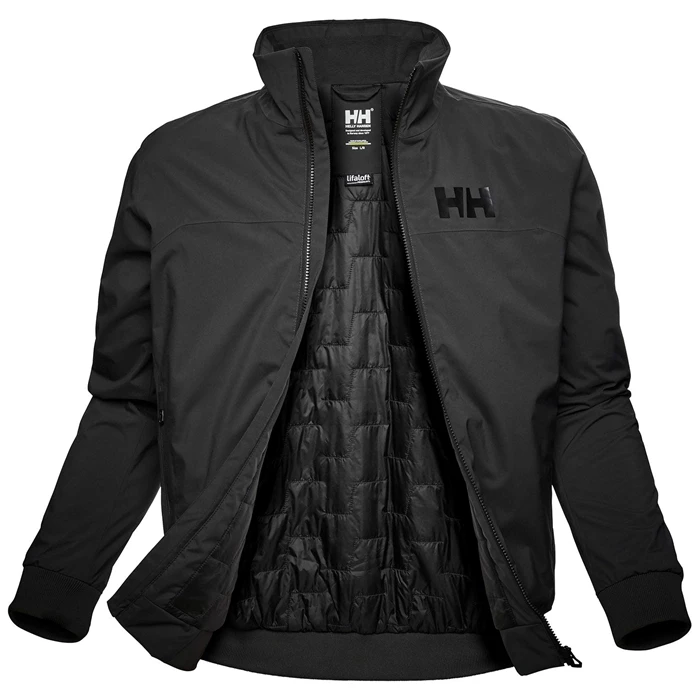 Vestes De Voile Helly Hansen Hp Racing Lifaloft Insulated Bomber Homme Grise Noir | 4127-RBOMJ