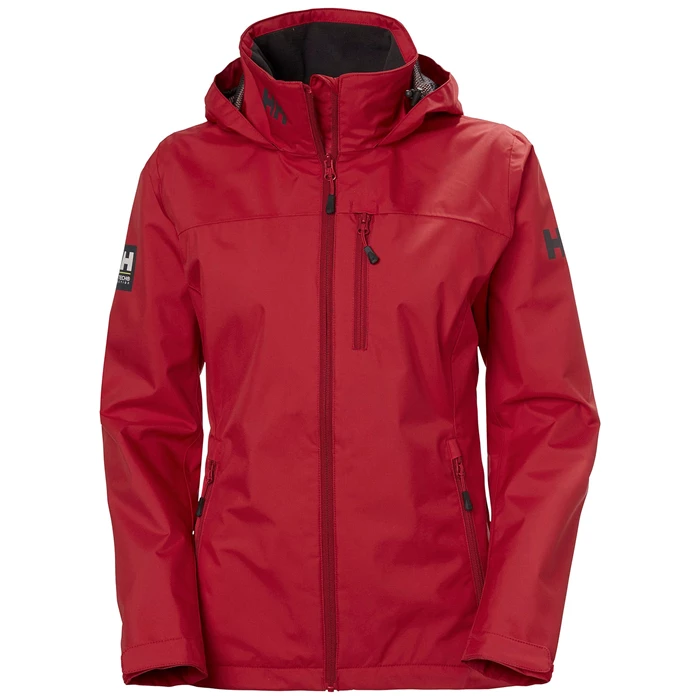 Vestes De Voile Helly Hansen W Crew Encapuchonné Femme Rouge | 2910-HLWUK