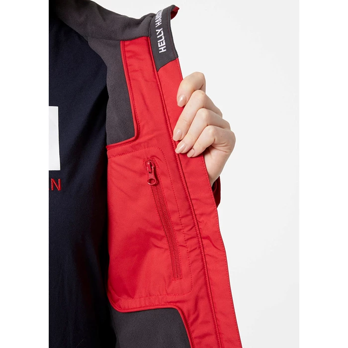 Vestes Décontractées Helly Hansen W Crew Couche Intermédiaire Femme Rouge | 8405-RTXWO