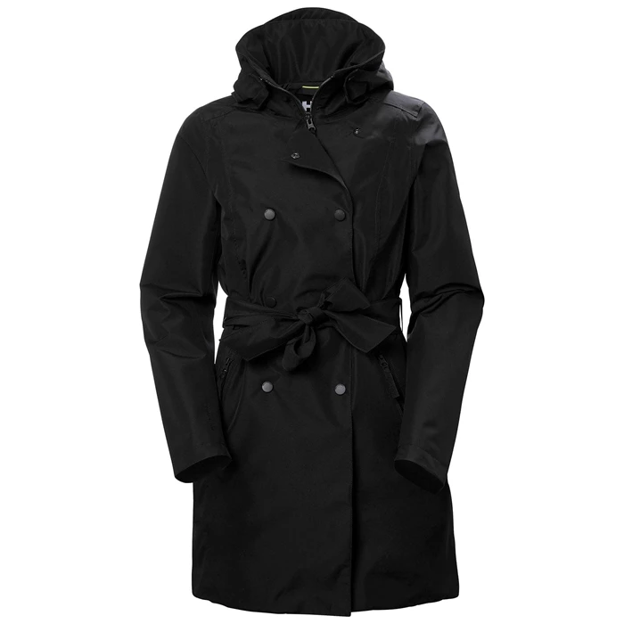 Vestes Décontractées Helly Hansen W Drammen Trench Femme Noir | 9421-TYUGP