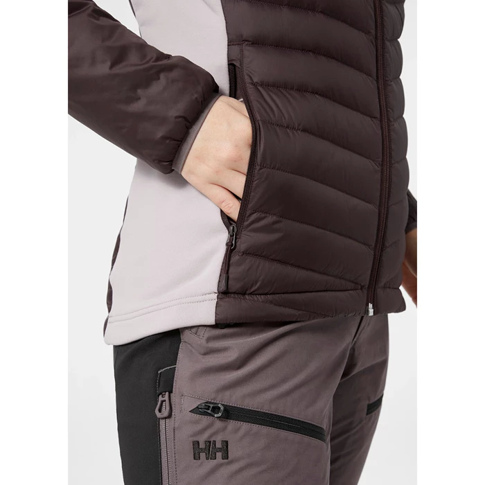 Vestes Décontractées Helly Hansen W Verglas Encapuchonné Hybrid Femme Grise | 9710-ONMJB