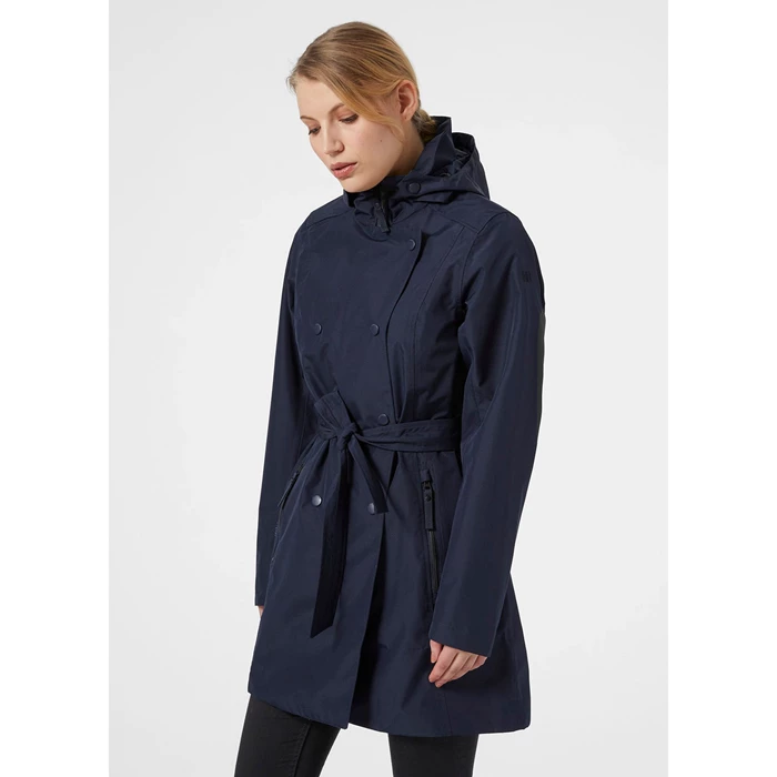 Vestes Décontractées Helly Hansen W Welsey Ii Trench Femme Bleu Marine | 6382-LEJOU