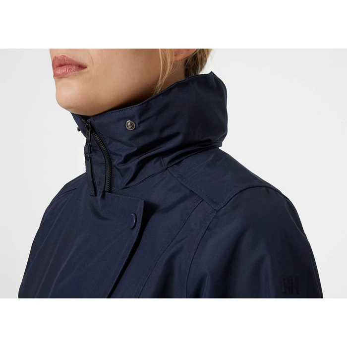 Vestes Décontractées Helly Hansen W Welsey Ii Trench Femme Bleu Marine | 6382-LEJOU