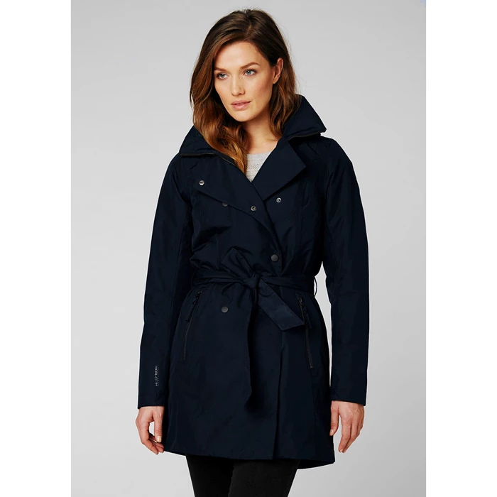 Vestes Décontractées Helly Hansen W Welsey Ii Trench Insulated Femme Bleu Marine | 7602-UOMPN