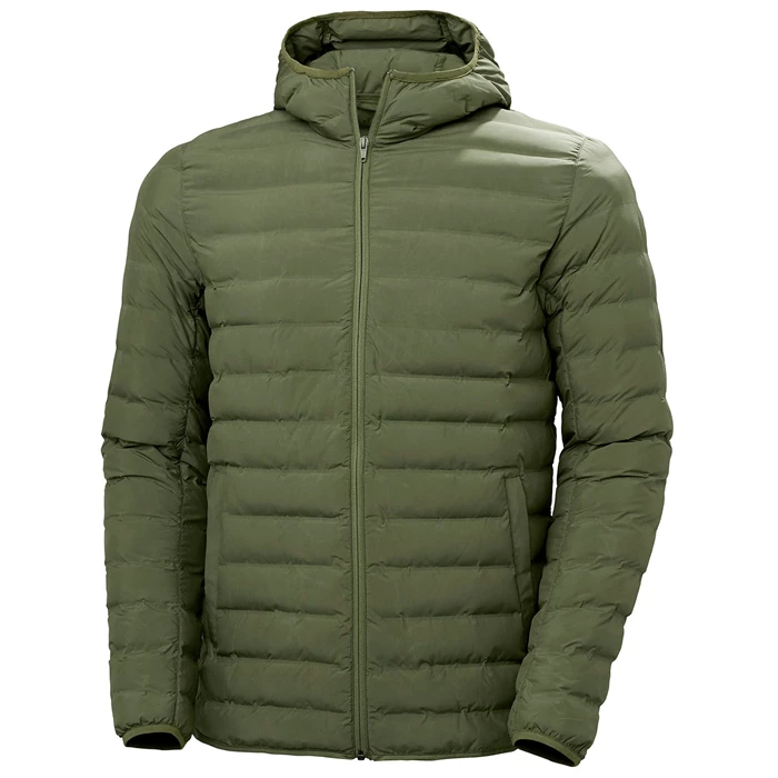 Vestes Isolées Helly Hansen Mono Materiel Encapuchonné Homme Vert | 4251-EWUIV