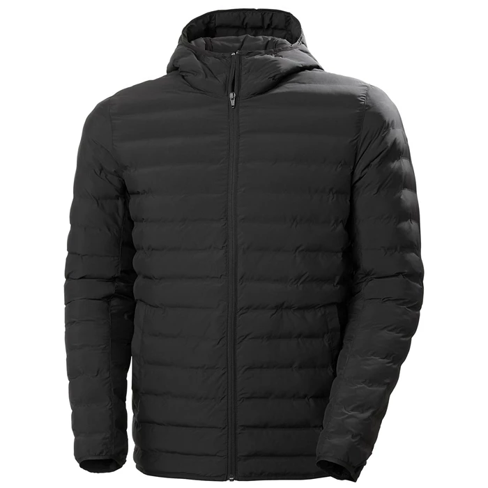 Vestes Isolées Helly Hansen Mono Materiel Encapuchonné Homme Noir | 4356-LITUO