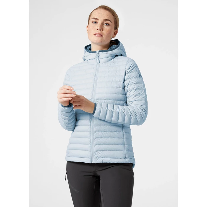 Vestes Isolées Helly Hansen W Sirdal Encapuchonné Jack Femme Bleu Grise | 7251-TOEHV