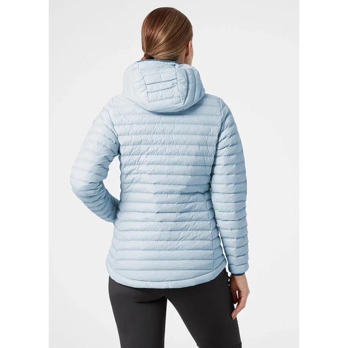 Vestes Isolées Helly Hansen W Sirdal Encapuchonné Jack Femme Bleu Grise | 7251-TOEHV