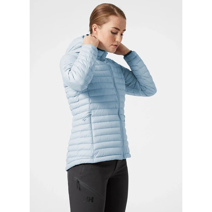 Vestes Isolées Helly Hansen W Sirdal Encapuchonné Jack Femme Bleu Grise | 7251-TOEHV