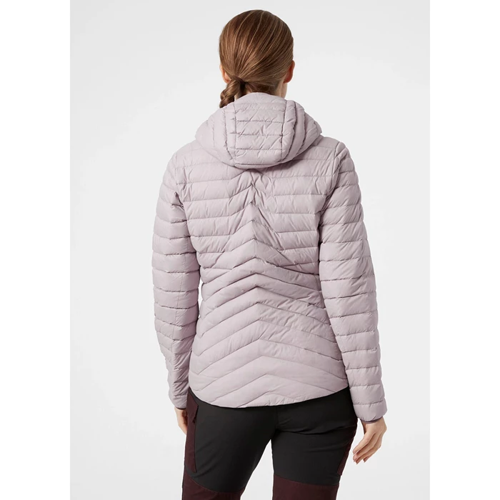 Vestes Isolées Helly Hansen W Verglas Encapuchonné Femme Grise Violette | 3042-WGSZL