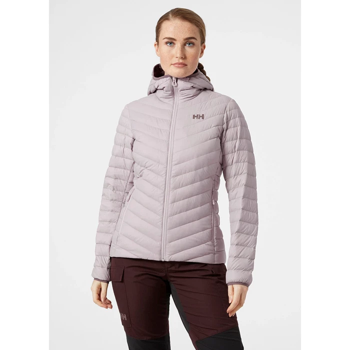 Vestes Isolées Helly Hansen W Verglas Encapuchonné Femme Grise Violette | 3042-WGSZL