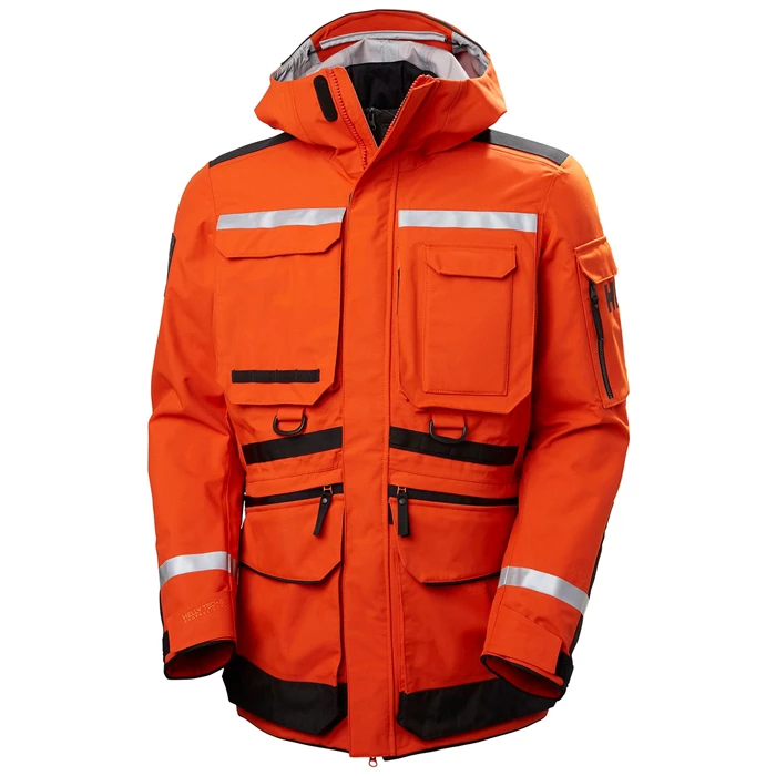 Vestes Parkas Helly Hansen Arctic Patrol 3-in-1 Light Homme Rouge Orange | 4615-OXJBL