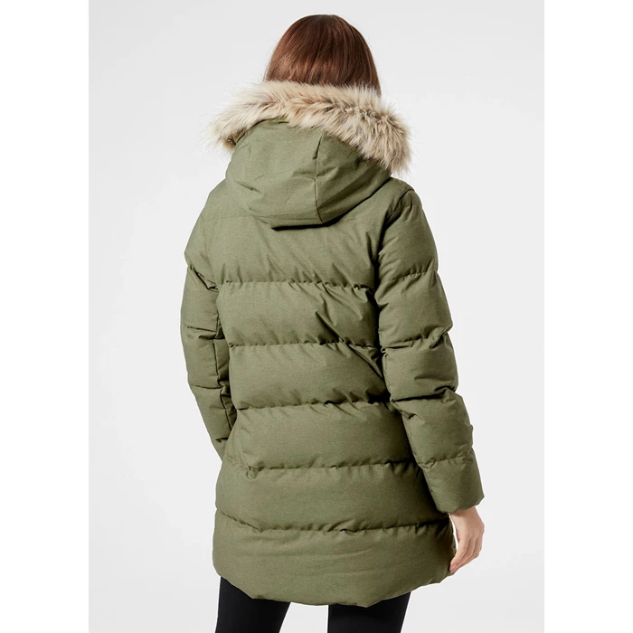 Vestes Parkas Helly Hansen W Blossom Puffy Femme Grise Vert | 6298-SDGOK