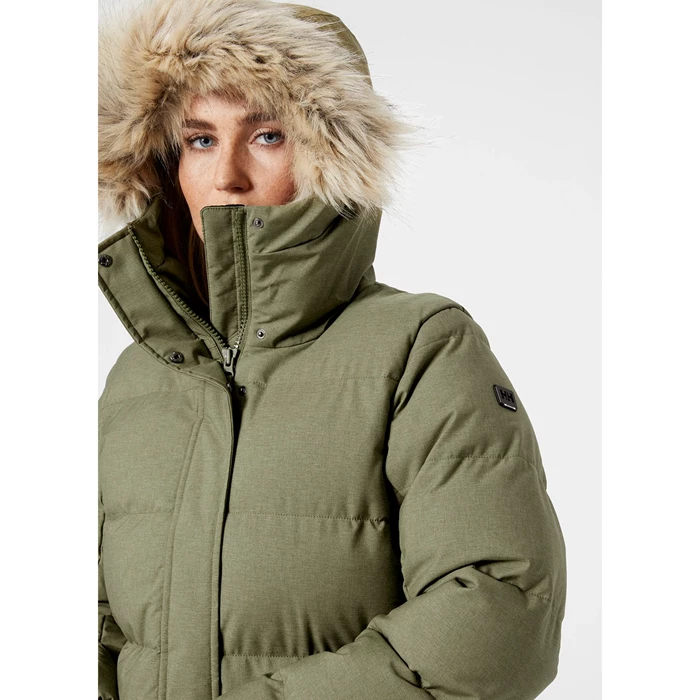 Vestes Parkas Helly Hansen W Blossom Puffy Femme Grise Vert | 6298-SDGOK