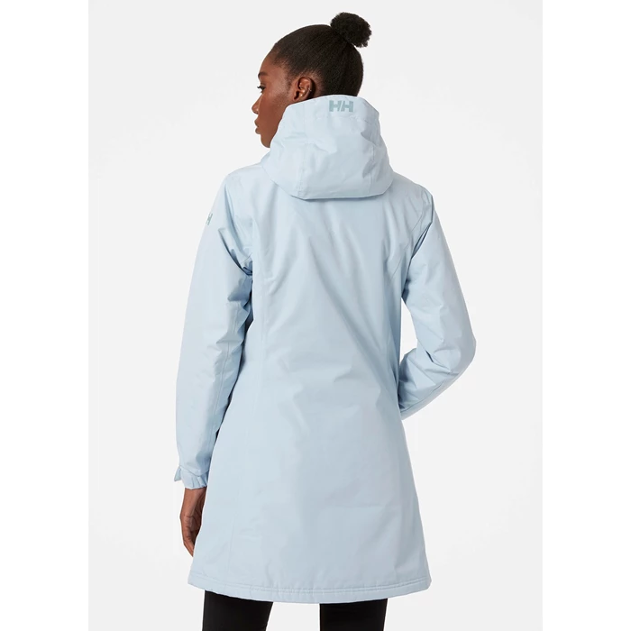 Vestes Parkas Helly Hansen W Long Belfast D'hiver Femme Grise Bleu | 4587-NAHRE