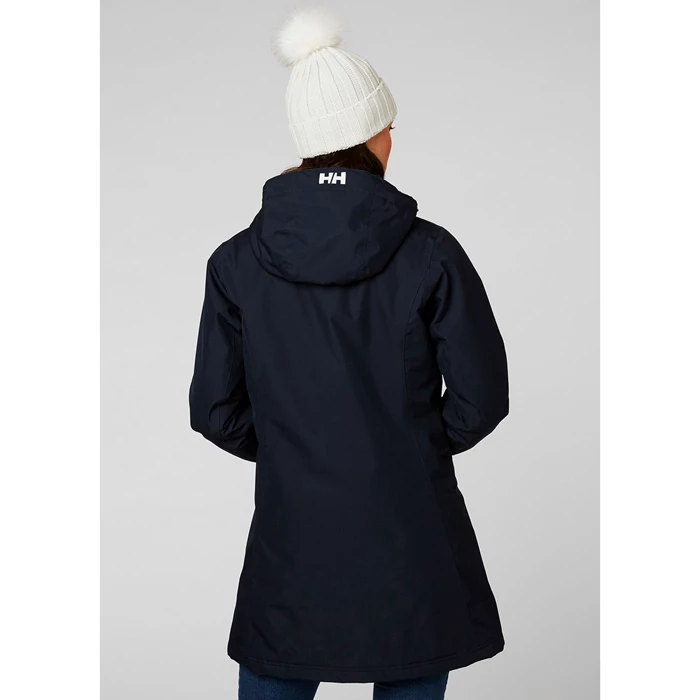 Vestes Parkas Helly Hansen W Long Belfast D'hiver Femme Bleu Marine | 4953-MSOXQ