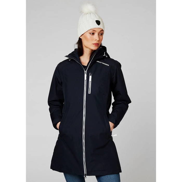 Vestes Parkas Helly Hansen W Long Belfast D'hiver Femme Bleu Marine | 4953-MSOXQ